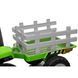 Tractor cu acumulator, 3 viteze, cu remorcă Verde MX611/2 foto 9