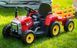 Tractor cu acumulator, 3 viteze, cu remorcă Roșu MX611/1 foto 9
