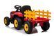 Tractor cu acumulator, 3 viteze, cu remorcă Roșu MX611/1 foto 2