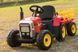 Tractor cu acumulator, 3 viteze, cu remorcă Roșu MX611/1 foto 5