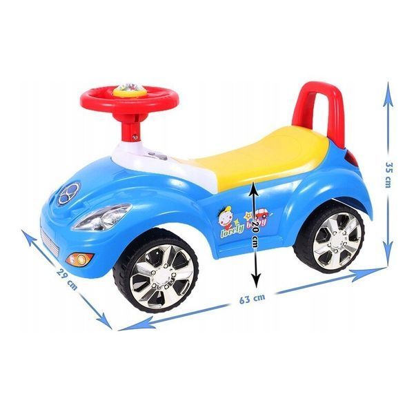 Tolocar cu sunete și lumini, 63 cm, Albastru MKB304837 foto