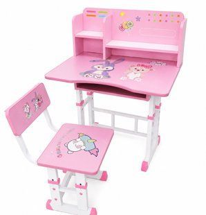 Bancă cu scaun reglabil Pink 64193 foto