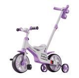 Tricicletă 4 &icirc;n 1, cu m&acirc;ner parental, muzică și lumini, Hello Baby Purple 402867 foto