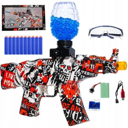 Blaster-Uzi cu mingi gel Red MKQ412479/1 foto