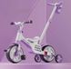 Tricicletă 4 &icirc;n 1, cu m&acirc;ner parental, muzică și lumini, Hello Baby Purple 402867 foto 2