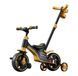 Tricicletă 4 &icirc;n 1, cu m&acirc;ner parental, muzică și lumini, Hello Baby Orange 74267 foto 1