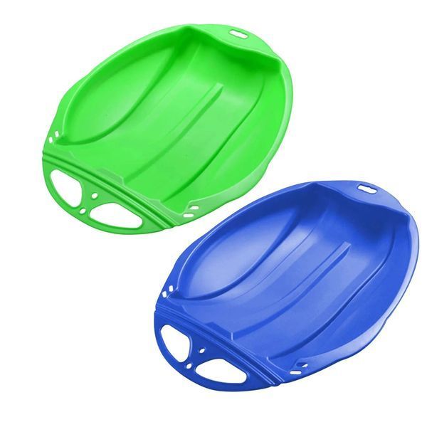 Пластиковые санки 48х42 см Green D255-1922 фото