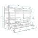 Pat suprapus BMS Group Eryk 3 pat retractabil 90x200 Graphite/White 5663797 foto 3
