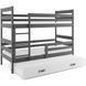 Pat suprapus BMS Group Eryk 3 pat retractabil 90x200 Graphite/White 5663797 foto 1