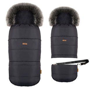 Чехол для коляски Zaffiro + сумка GrowUP 4.0 Plush - Graphite 032 фото