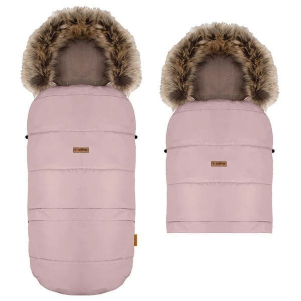 Husă cărucior Zaffiro + geantă GrowUP 4.0 Beige Plush - Rose 034 foto