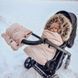Husă cărucior Zaffiro + geantă GrowUP 4.0 Beige Plush - Rose 034 foto 7