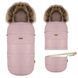 Husă cărucior Zaffiro + geantă GrowUP 4.0 Beige Plush - Rose 034 foto 1