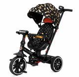 Tricicletă cu muzică și scaun rotativ 360&deg;, Negru-Auriu 47598 foto