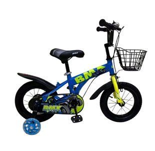 Bicicletă 12&Prime; cu roți ajutătoare BMX Blue JIPU-12albastra foto