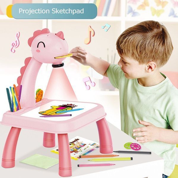 Tablă de desen cu proiector Pink 83622 foto