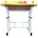 Măsuță cu scăunel reglabil, ergonomic Galben D2410-1881 foto 3