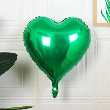 Balon în formă de inimă Green 54867 foto