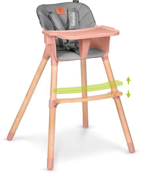 Стульчик для кормления 2 в 1 Lionelo Koen Pink LN.105384 фото