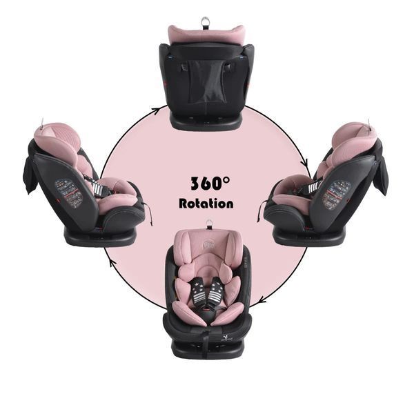 Scaun auto 0-36 kg 360 Isofix Moni Pilot Pink MT.106000 foto