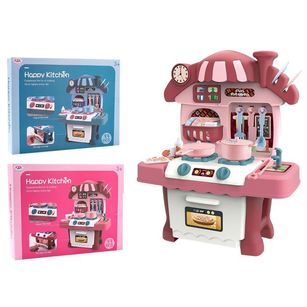 Bucătărie Happy Kitchen Pink pentru copii 42507 foto