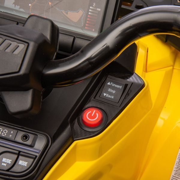 Электрический квадроцикл 4x4 Can-Am Outlander Yellow CA005/3 фото