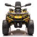 Электрический квадроцикл 4x4 Can-Am Outlander Yellow CA005/3 фото 2