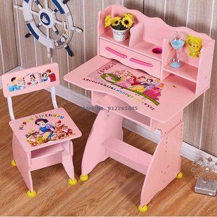 Bancă cu scaun Roz (cu accesorii) 52513 foto