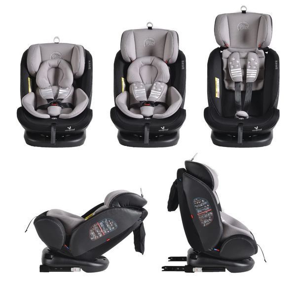 Автокресло 0-36 кг 360 Isofix Moni Pilot Grey MT.106001 фото