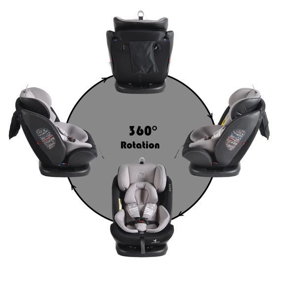 Автокресло 0-36 кг 360 Isofix Moni Pilot Grey MT.106001 фото